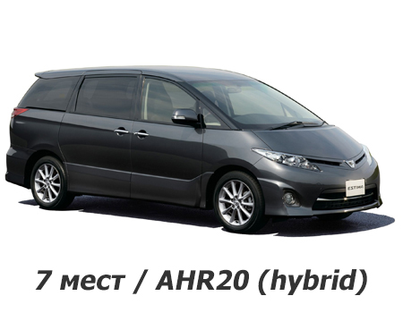 EVA автоковрики для Toyota Estima III Hybrid (7 мест / AHR20) 2006-2012 — estima7m-hybrid